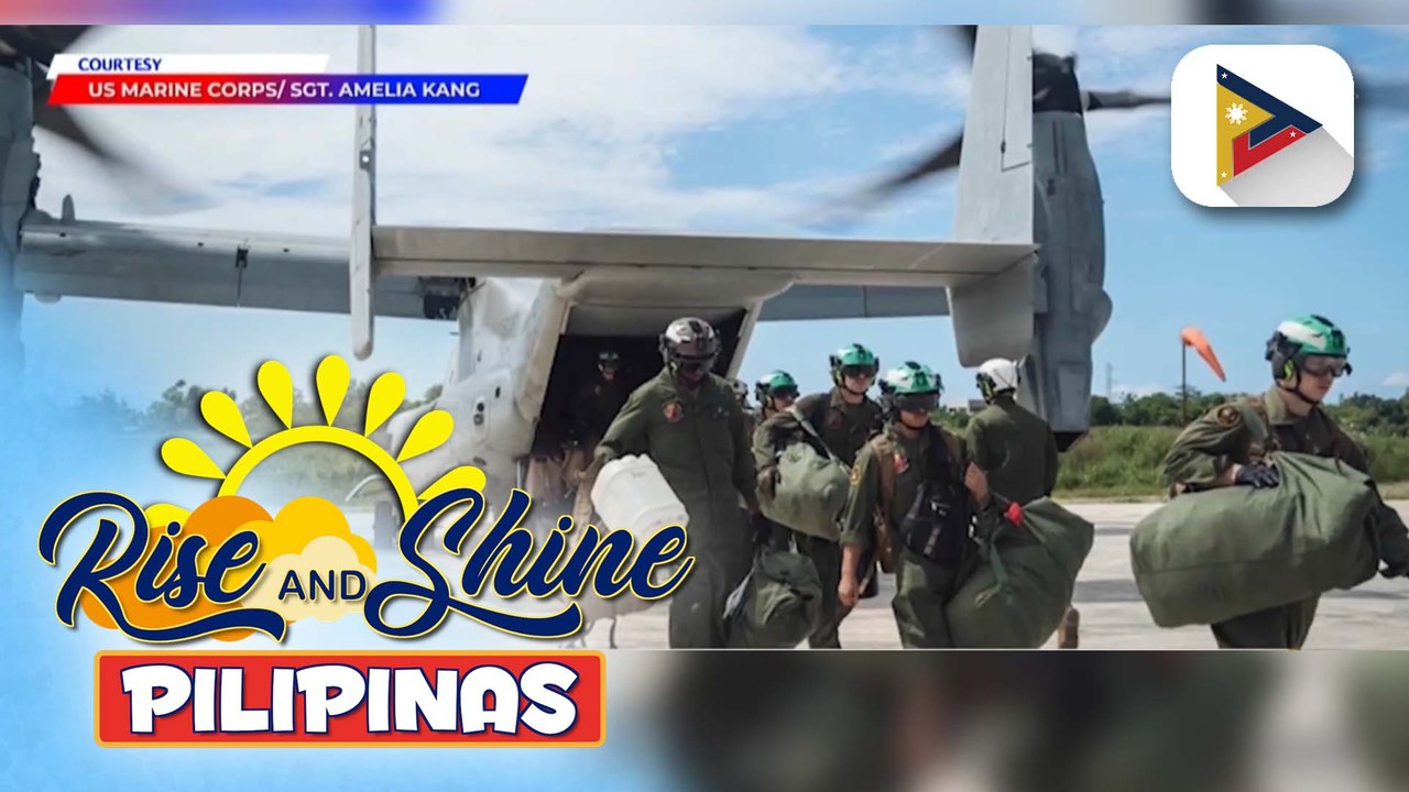 Relief good operation para sa mga nasalanta ng Bagyong #JulianPH, isinagawa ng Philippine Air Force katulong ang Osprey Aircraft ng U.S. Marines