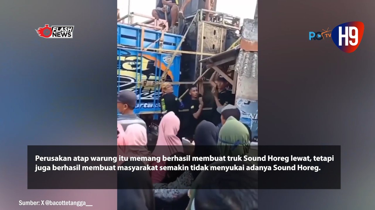Parade Sound Horeg di Surabaya Rusak Warung Warga Karena Halangi Jalan