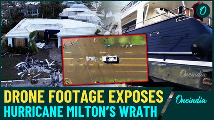 Télécharger la video: VIDEO| Hurricane Milton Leaves 14 Dead, 3 Million Without Power; Drone Captures Extent of Damage