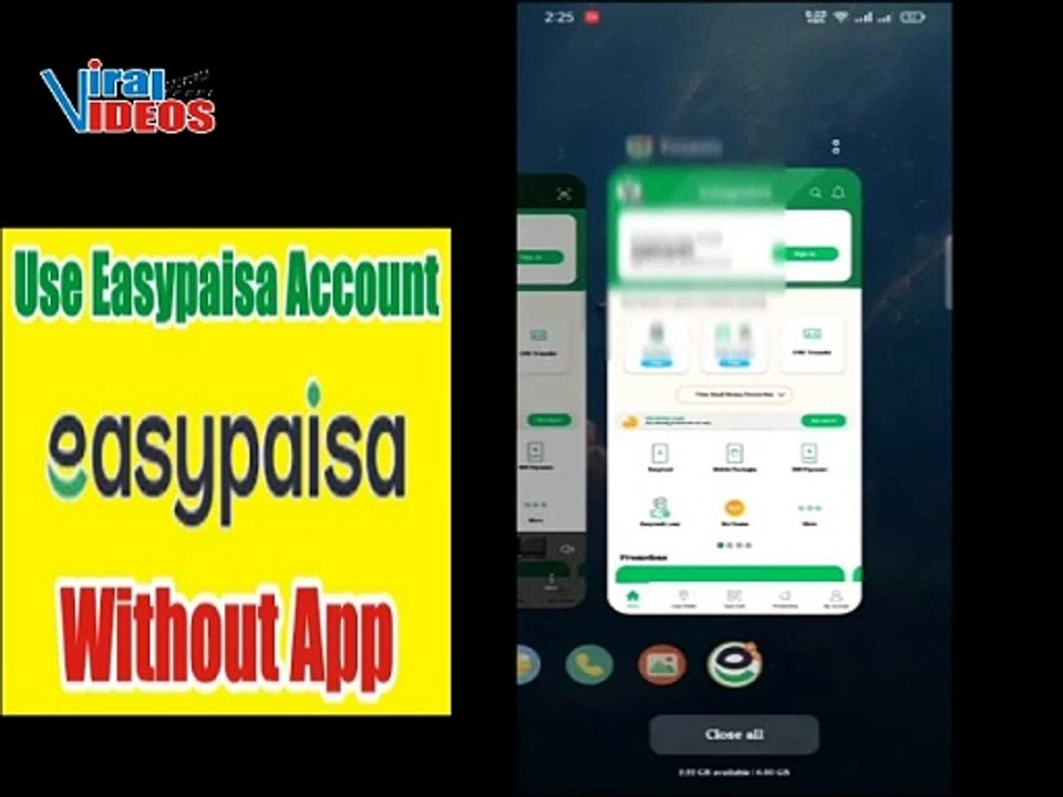 How to use easypaisa without app