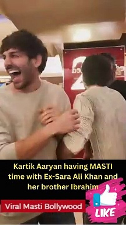 Kartik Aaryan having MASTI time with Ex-Sara Ali Khan and her brother Ibrahim