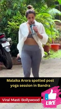 Malaika Arora spotted post yoga session in Bandra