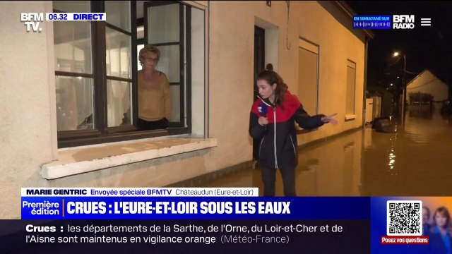 En l'espace de deux heures, l'eau est montée de plus d'une dizaine de centimètres au rez-de-chaussée : à Châteaudun (Eure-et-Loir), certains habitants ont été surpris par les inondations