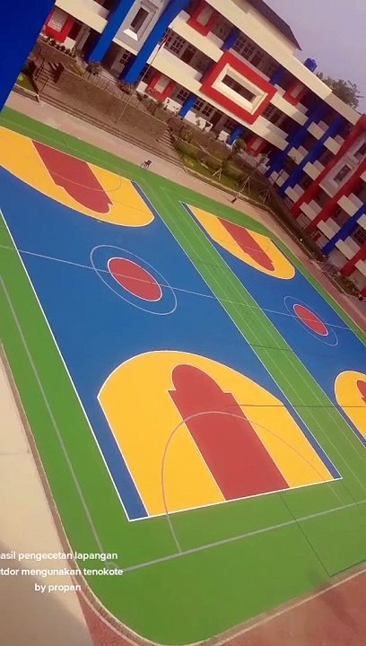 Jasa Aplikator Cat EPoxy Lantai Lapangan Olahraga Berpengalaman Nuansa Epoxy