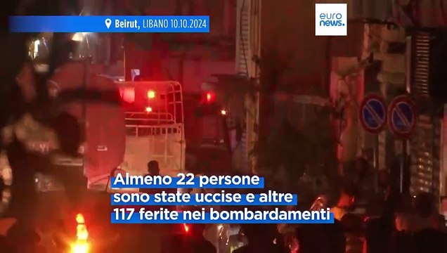 Libano, attacchi aerei israeliani contro il centro di Beirut: 22 vittime e 117 feriti