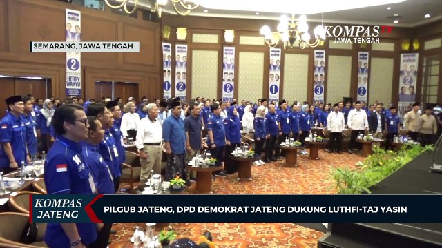 Pilgub Jateng, DPD Demokrat Jateng Dukung Luthfi-Taj Yasin