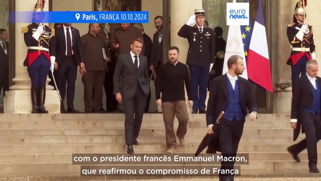 Volodymyr Zelenskyy apresenta o plano de vitória da Ucrânia aos aliados numa digressão pela Europa