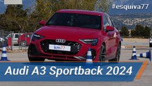 Audi A3 Sportback 2024 - Maniobra de esquiva (moose test) | km77.com