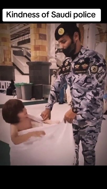 Kindness of Saudi police 