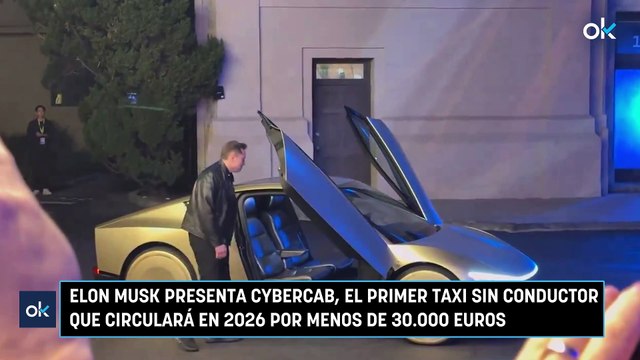 Elon Musk presenta Cybercab, el primer taxi sin conductor que circulará en 2026 por menos de 30.000 euros
