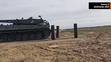 リトアニア、カリーニングラードルート防衛強化のため新対戦車障害物をテスト🚧