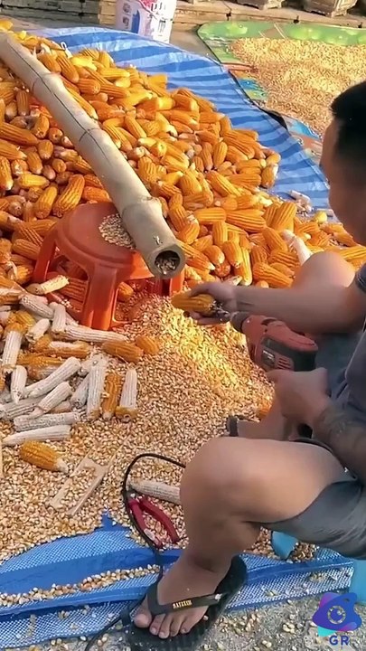 Home made useful corn machine