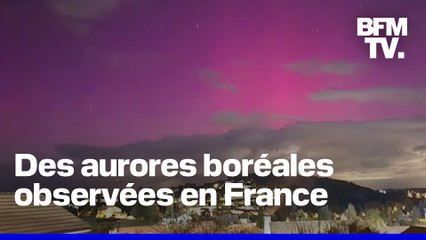 Vos images témoins des aurores boréales observées dans le ciel français