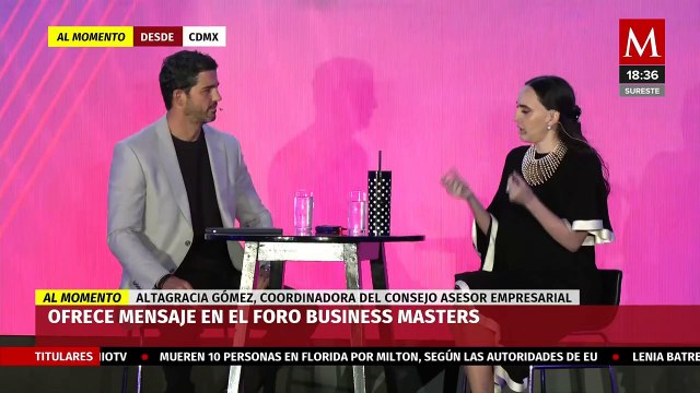 Altagracia Gómez participa en el Foro Bussiness Masters