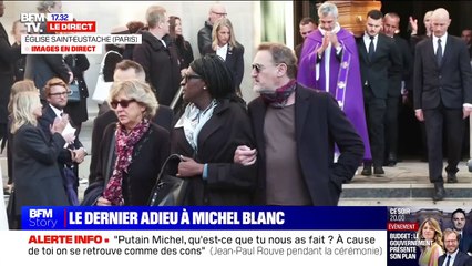 Hommages à Michel Blanc lors de ses obsèques à Paris