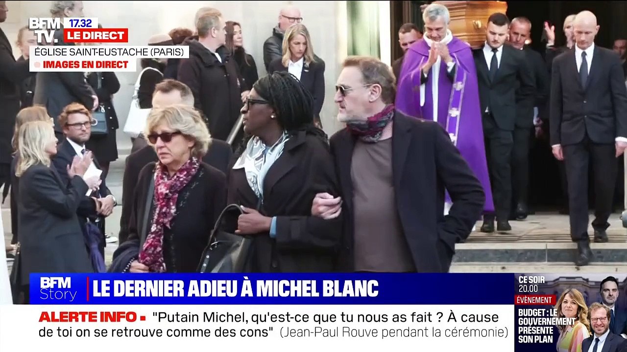 Hommages à Michel Blanc lors de ses obsèques à Paris