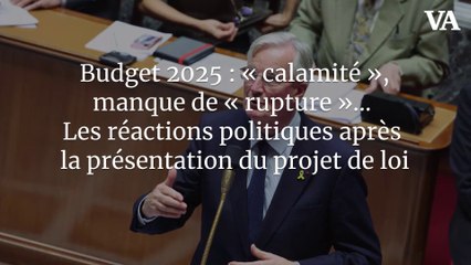 Budget 2025 : « calamité », manque de « rupture »… Les réactions politiques après la présentation du projet de loi