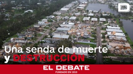 El poder destructivo del huracán Milton, a vista de dron