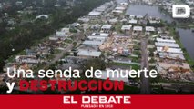 El poder destructivo del huracán Milton, a vista de dron