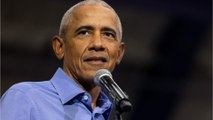 Bei Wahlkampfveranstaltung: Barack Obama teilt mit Rolltreppen-Witz gegen Donald Trump aus