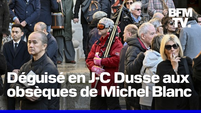 Ce fan de Michel Blanc est venu à ses obsèques habillé en Jean-Claude Dusse