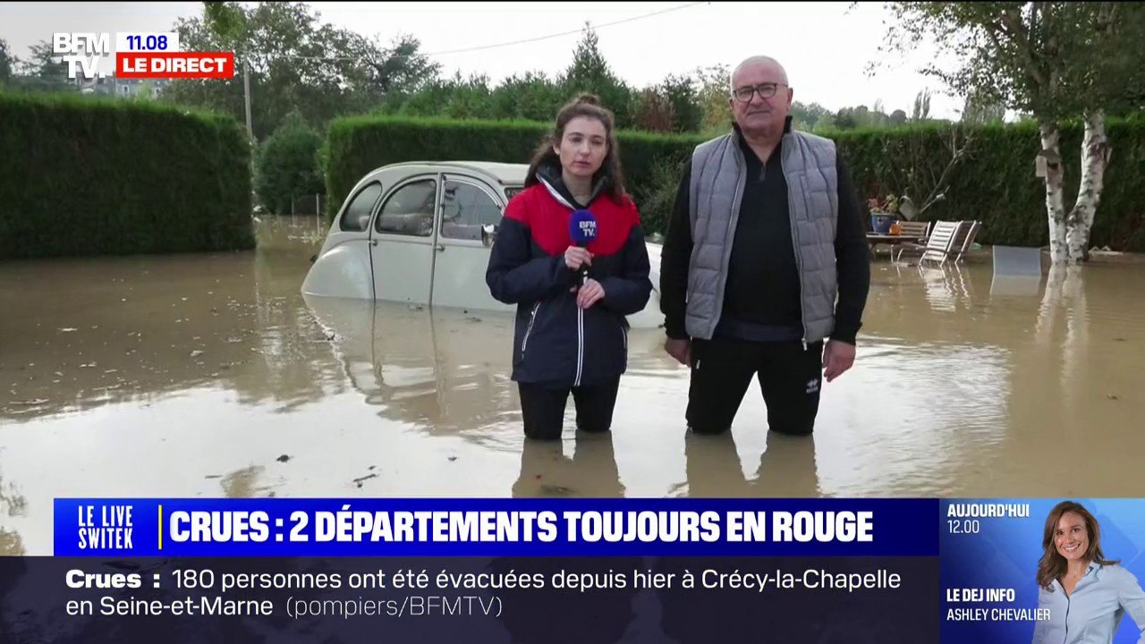 "Je pense que tout est détruit": ce sinistré de Châteaudun en Eure-et-Loir constate les dégâts causés par les inondations