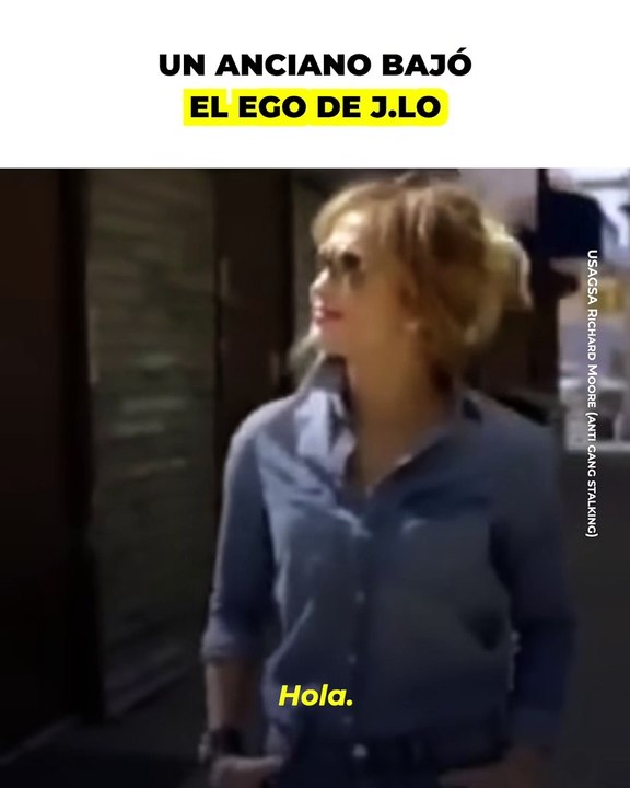 Un anciano puso a Jennifer López en su lugar