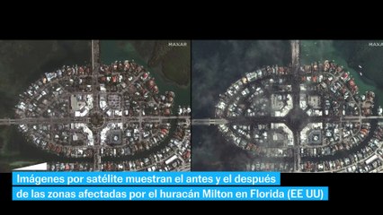 Huracán Milton: el antes y el después del ciclón de Florida