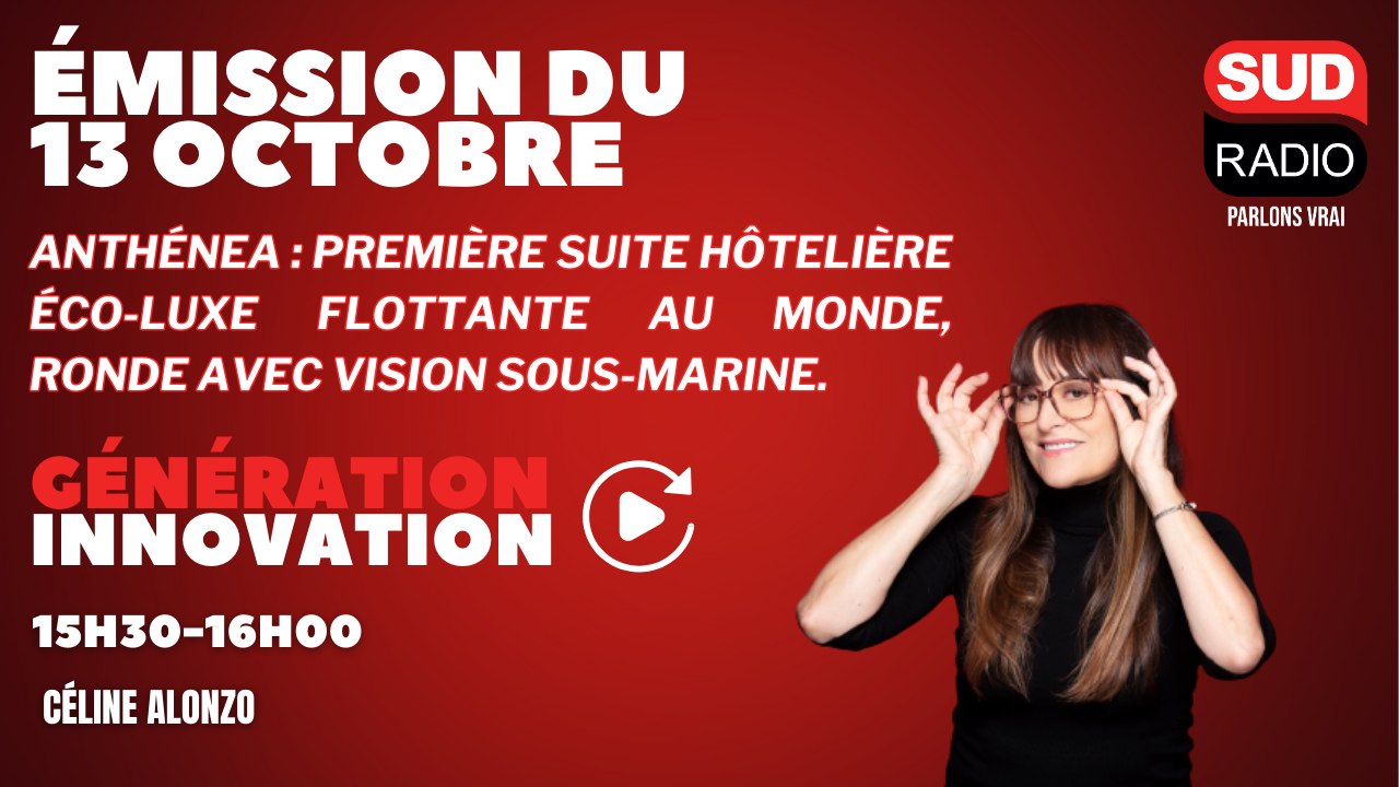 Anthénea : première suite hôtelière éco-luxe flottante au monde, ronde avec vision sous-marine