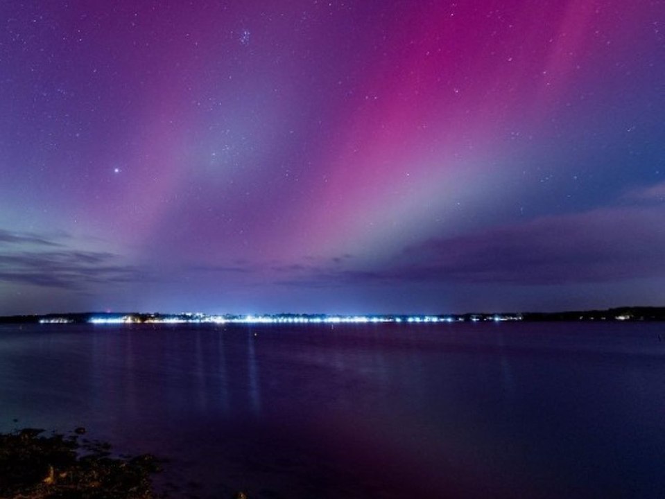 Atemberaubende polarlichter erleuchten deutschland