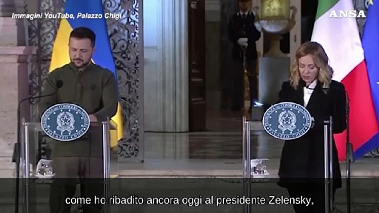 Ucraina, Meloni: "Sostegno militare per costruire la pace"