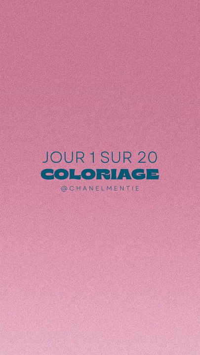 Jour 1/20 - COLORIAGE ️