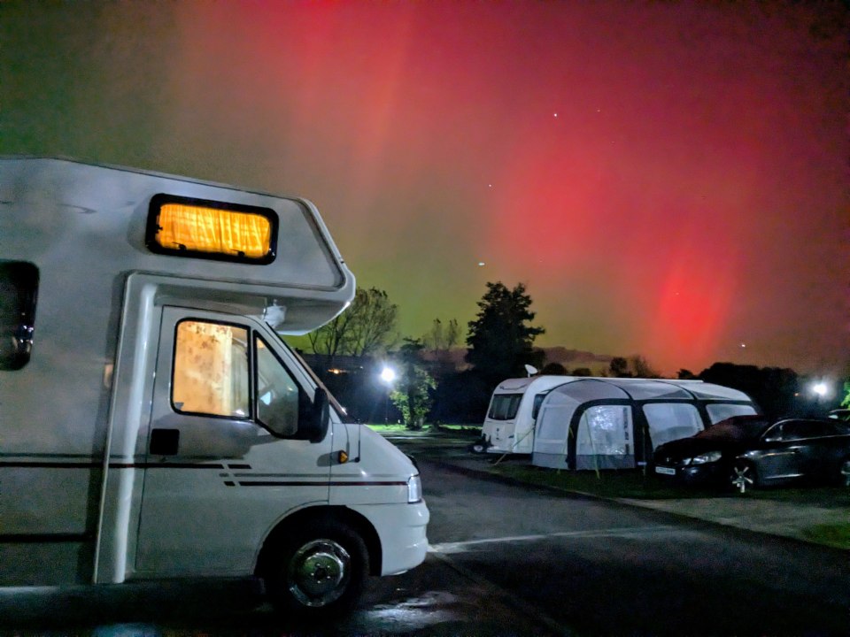WATCH: Spectacular display of Northern Lights over Tenby & Pembrokeshire