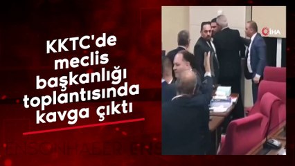 KKTC'de meclis başkanlığı toplantısında kavga çıktı