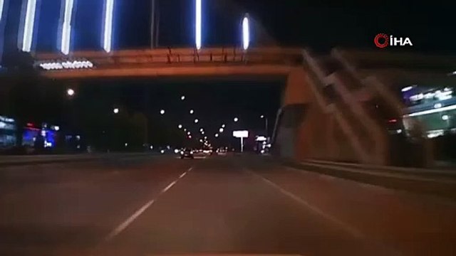 Bursa’da şerit ihlali böyle kaza getirdi...