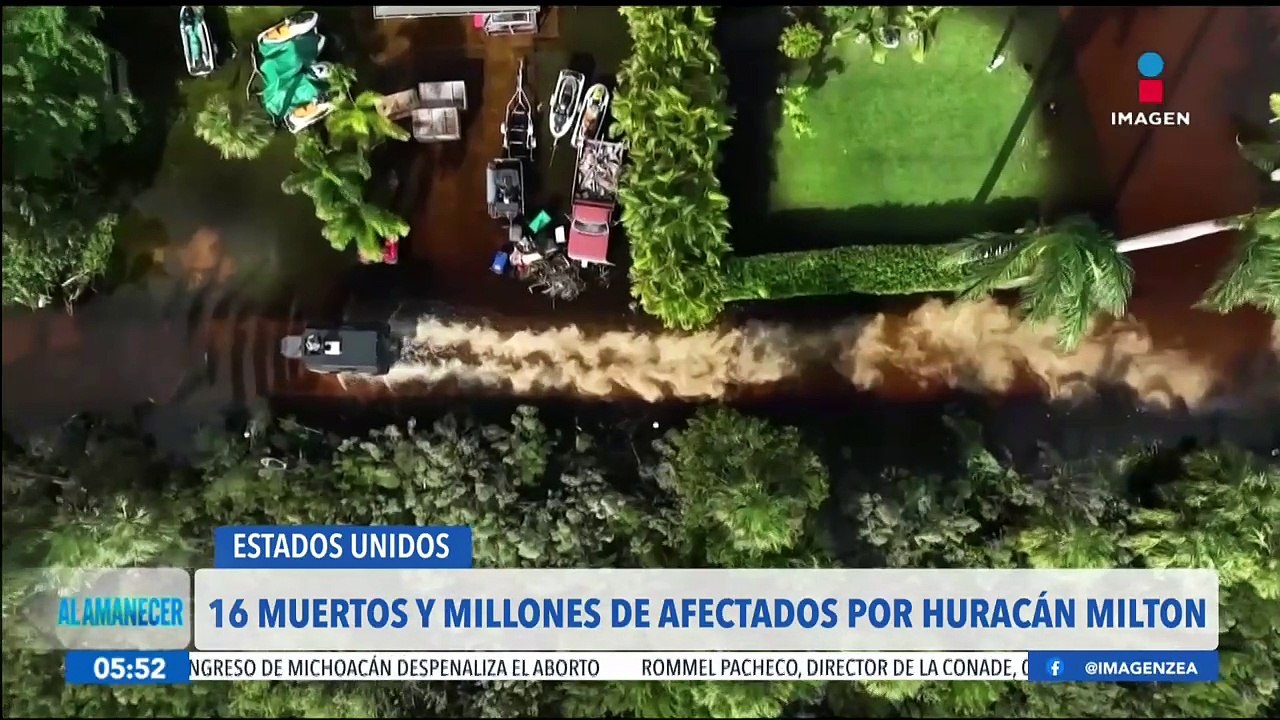 El huracán Milton deja al menos 16 muertos en Florida, Estados Unidos