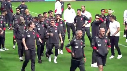 Türkiye ve Karadağ, 19 Mayıs Stadyumu’nda maça hazırlandı