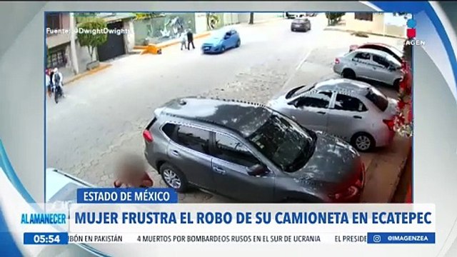 Mujer frustra el robo de su camioneta en Ecatepec, Estado de México