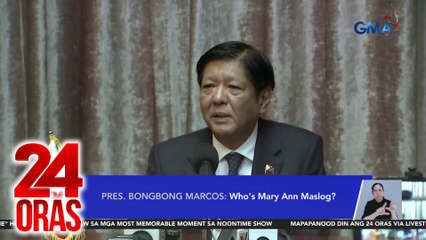 PBBM sa alegasyong may taga-Malacañang na nag-uutos kay Maslog: 'Di ko siya kilala | 24 Oras