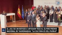 El Juli da un repaso a Urtasun tras el último Premio Nacional de Tauromaquia La cultura es del pueblo