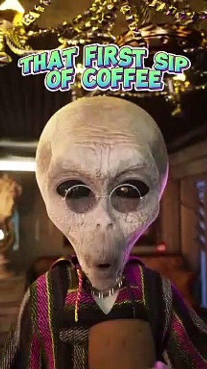 ☕️  alien tries coffee...