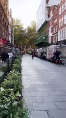 Amanda holden clapped as she arrives in London