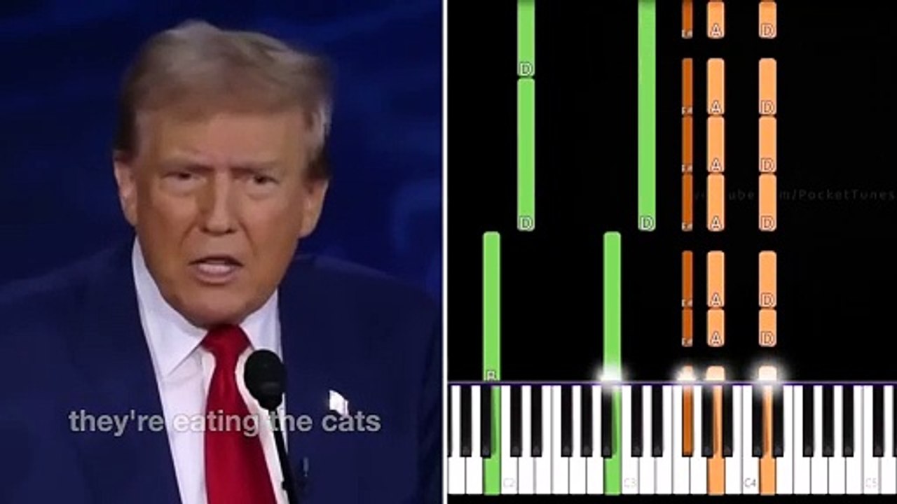 How to Play Trump Remix on Piano