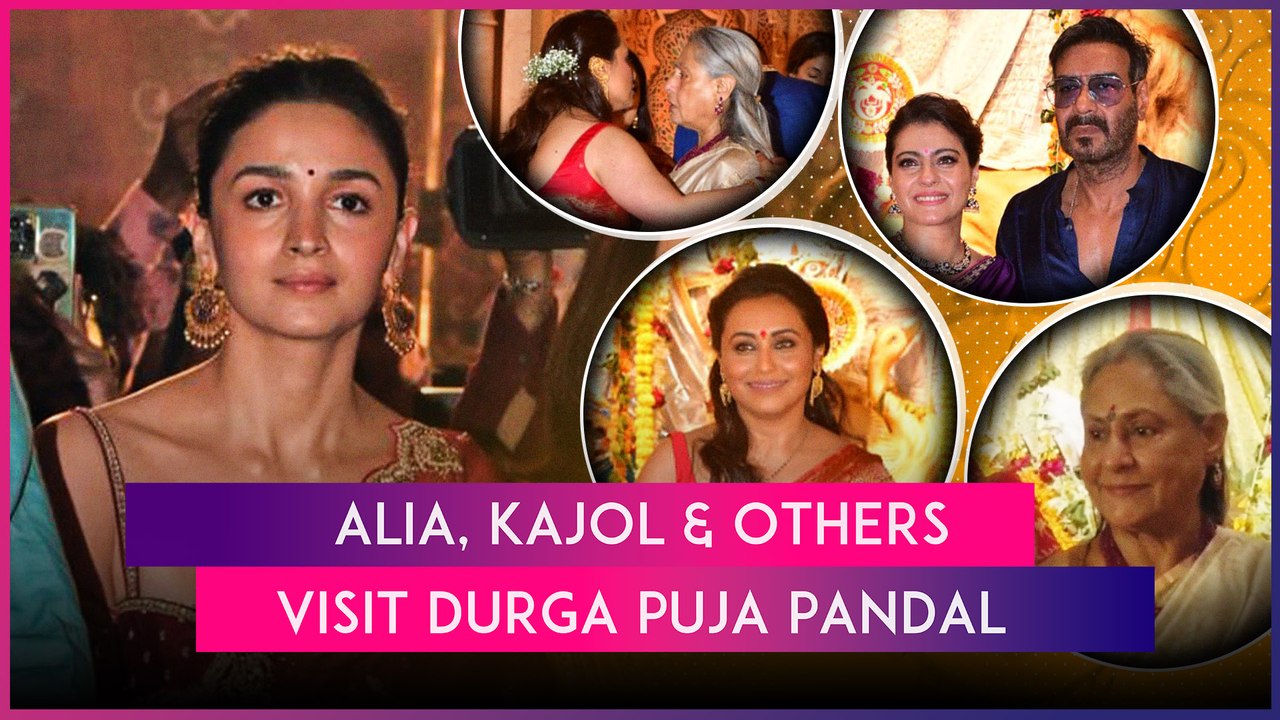 Kajol, Rani Mukerji, Alia Bhatt, Ranbir Kapoor Seek Blessings At Durga Puja 2024 Celebrations