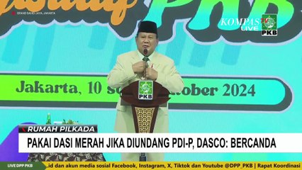 Soal Prabowo akan Pakai Dasi Merah Jika Diundang PDIP, Sufmi Dasco: Itu Bercanda