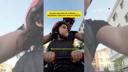 Küçük kızın Besmeleyi söyleme çabası yüzleri gülümsetti!