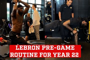 Lebron James' hard workout routine for his 22nd year in the NBA