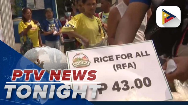 Sale of P43/KG of rice in Kadiwa stores kicks off; 20 Kadiwa ng Pangulo sites open nationwide