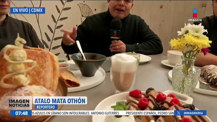 Atalo Mata desayuna en "Ehla, Bakery-Bistro"