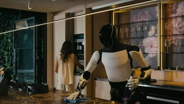 Elon Musk showcases dystopian $30,000 robots designed to ‘babysit children’